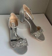 Badgley Mischka Mareva Silver Sandals