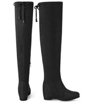 Over the Knee Wedge Boots