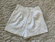 White Fox White Trouser Shorts