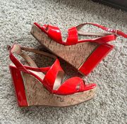 Red Cork Wedges