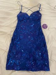 Royal Blue Homecoming Dress