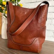 Frye Hobo Shoulder Bag DB323 Cognac