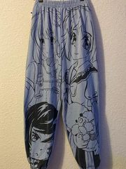 Romwe Japanese anime graphic sweat pants