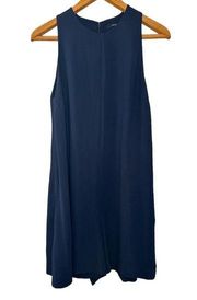 French Connection Navy Blue Sleeveless Dressy Romper—Size 0