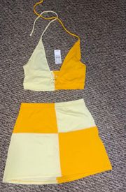 Light Yellow And Orange Set