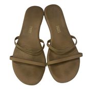 TKEES Women's Gemma Slides sandals Size 7 sandal in coco butter tan