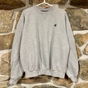 Classic Grey  Pullover Sweatshirt w/ Black Embroidered Logo