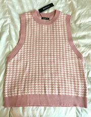 NWT  Pink Sweater Vest