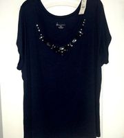 NWT jeweled slinky top