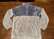 Faux Fur Two Tone Pullover size small