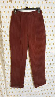 Red Pinstripe Pants