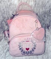 NWT Juicy Couture Pink Diamond Velour Heritage Backpack