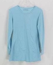 National Jean Company Vintage Womens T-Shirt Long Sleeve Jewel Neck Stretch