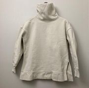 Athleta Cream Colored Funnel Neck Sweatshirt