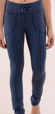 LULULEMON SKINNY WILL STRAIGHT LEG PANTS ZIGGY WEE OCTOBER INKWELL BLUE SIZE 4