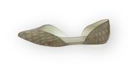 Vince ❃ Tara D’Orsay Ballerina Ballet Flat ❃ Taupe Embossed Leather ❃ 8M