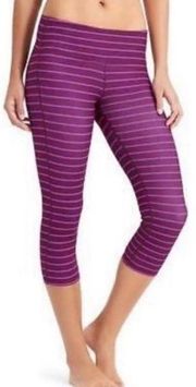 Athlete leggings crop purple yoga pants small