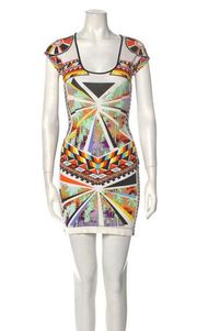 Just Cavalli Womens Size EU 42 Aztec Print Stretch Knit Scoop Neck Geometric