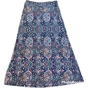 ARTISAN NY floral paisley maxi skirt size large