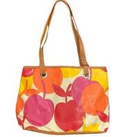 NINE WEST Colorful Apple theme ONE STOP SHOPPER tote bag purse NEW With Tags