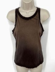 Cotton Citizen NEW Women's Lightweight Tank Top Size XS Dark Brown