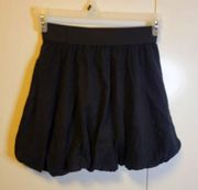 black mini skirt NWT