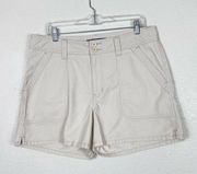 Vintage y2k High Sierra Cream Denim Utility Shorts