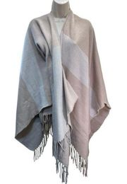 Soia & Kyo Woven Scarfigan With Fringe Scarf Cardigan Wrap