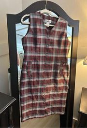 NEW Worthington Vintage Career Plaid Dress 14