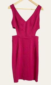 Zac Posen Berry Red Cutout Sleeveless Cocktail Dress Size 6