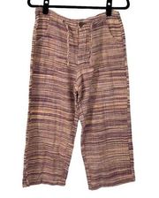 Primitive Pink & Purple Striped Capri Pants