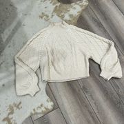 Free people cream turtleneck sweater