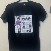 Romwe  anime graphic design shirt