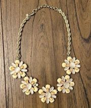 Banana Republic Flower Stone Statement Necklace