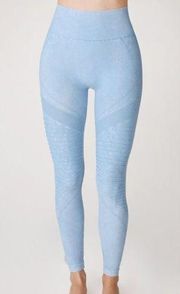 NEW Sky Blue High Waisted Vintage Style Moto Jeggings