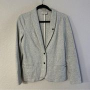 Scotch & Soda Amsterdams Blauw Cotton Preppy Blazer Grey Heart Button size small