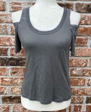 gray, cold shoulder tank top / XS / Excellent condition