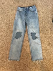 High Rise Straight Leg Jeans