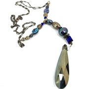 Chico's Women's Geometric Colette Pendant Multi Stone Necklace Fashion Jewelry