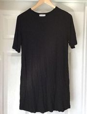 UNIVERSAL STANDARD x J. CREW Black Mini Dress Small Tee Shirt Chic