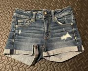 American Eagle  Outfitters High Rise Jean Shorts 0