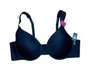 New Vince Camuto T-Shirt Bra Womens Size 42D Black Underwire Lightly Padded