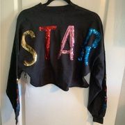 NWT Spirit Jersey cropped STAR size XS