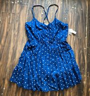 NWT Blue Polka Dot Dress 