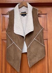 Brown Faux Suede Vest