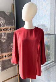 MM. Lafleur New York The Bourgeois Pomegranate 3/4 Sleeve Blouse Women’s XS