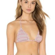 Eberjey Cherokee Heart Giselle Bikini Top New Size Medium