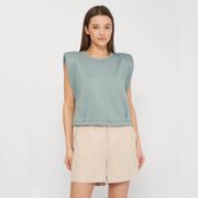 ZARA Shoulder Pads Muscle Tee Sweatshirt