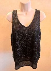 One Clothing Los Angeles Ladies Black Size Small Sleeveless Sequin Top