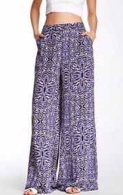 ASTR printed wide leg pants